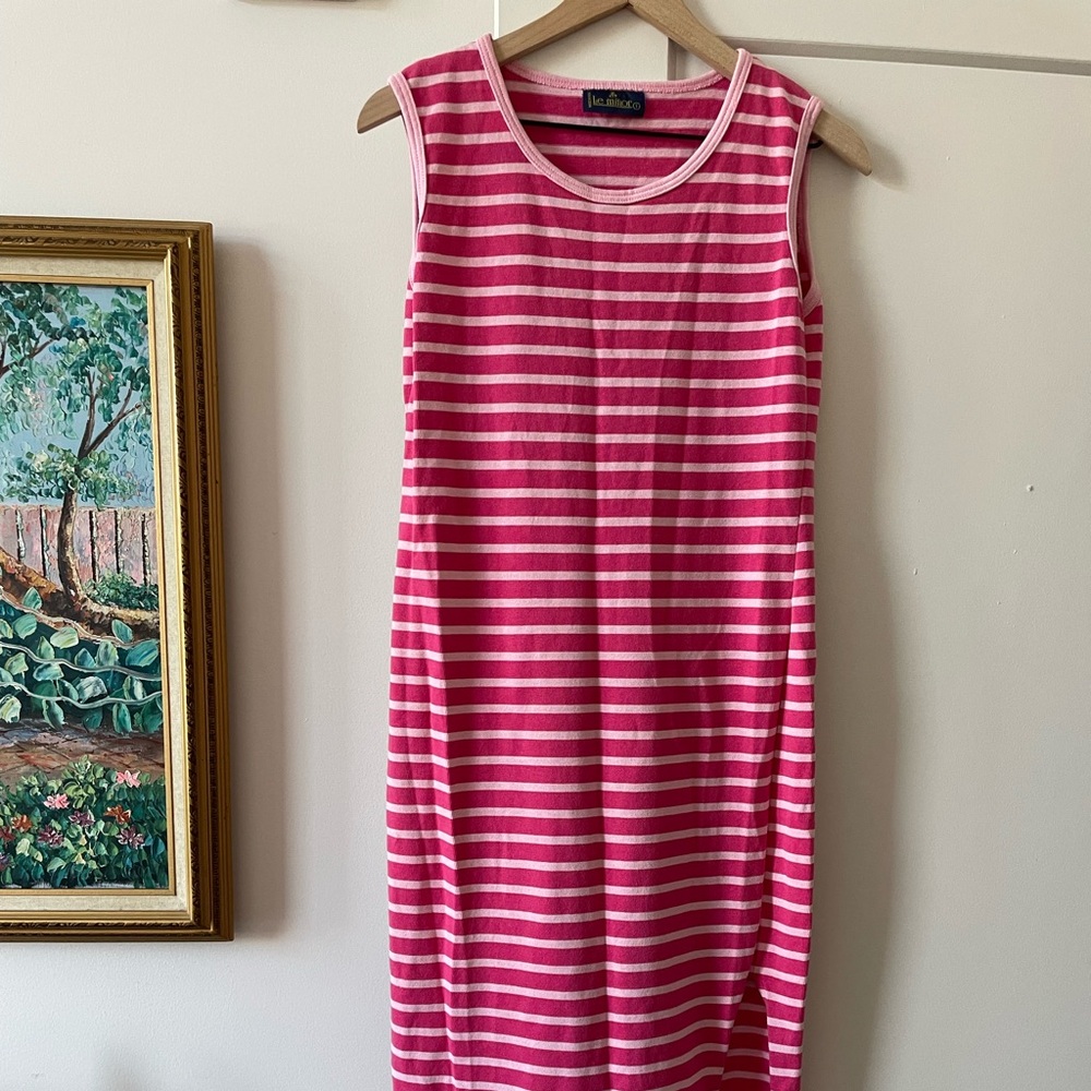 Le minor French heavy cotton nautical dress 1 small